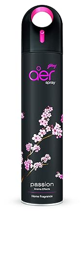 Godrej aer spray, Premium Air Freshener for Home & Office-Passion (270ml)
