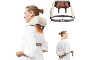 FlaoAito Neck Massager for Pain Relief Deep Tissue,5D Kneading Massage Pillow for Neck, Back, Shoulder with Heat, Gifts for Women Men Mom Dad