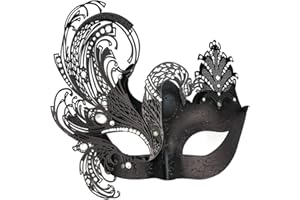 QAVCTW Butterfly Party Mask Masquerade Mask Halloween Costume Mask Carnival Mardi Gras Mask Prom Mask Venetian Women Mask