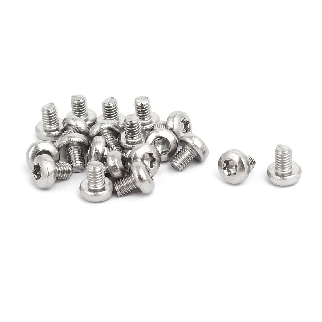 Sourcingmap M3x4mm 304 Stainless Steel Button Head Torx Screws Bolts T10 Drive 20pcs