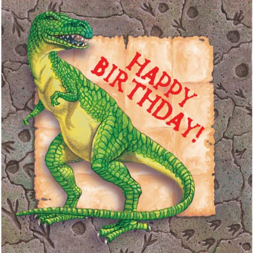 Diggin for Dinos Luncheon Napkins 16 Count 3 Ply Dinosaur Party Supply