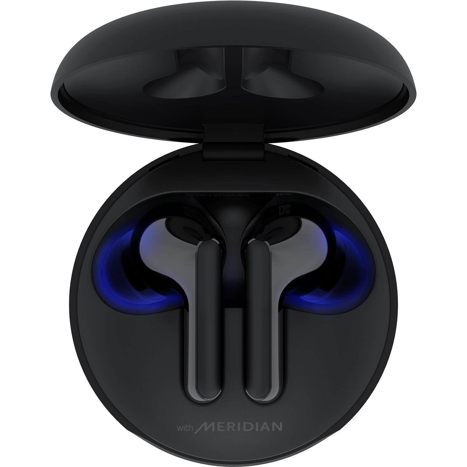 LG TONE Free FN6 True Wireless Bluetooth Earbuds with UVNano Wireless Charging Case, Wireless Headphones MERIDIAN Sound, Dual Microphones for Work/Home Office, IPX4 Water-Resistant, Black