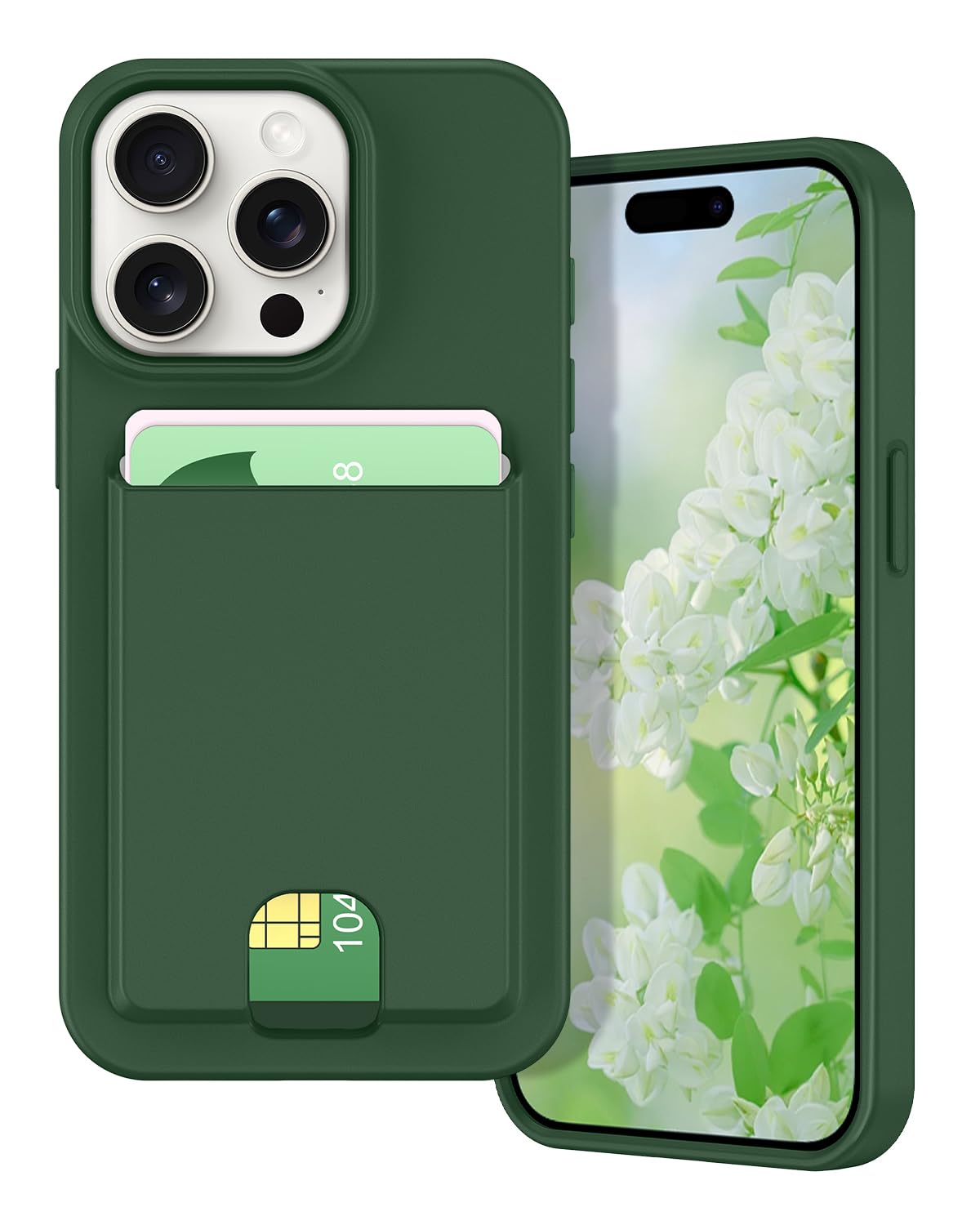 Petocase for iPhone 15 Pro Wallet Case Card Holder