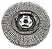Forney 72837 Wire Wheel Brush, Industrial Pro Crimped with 5/8-Inch 11 and M14-by-2.0 Multi Arbor, 4-1/2-Inch-by-.012-Inch
