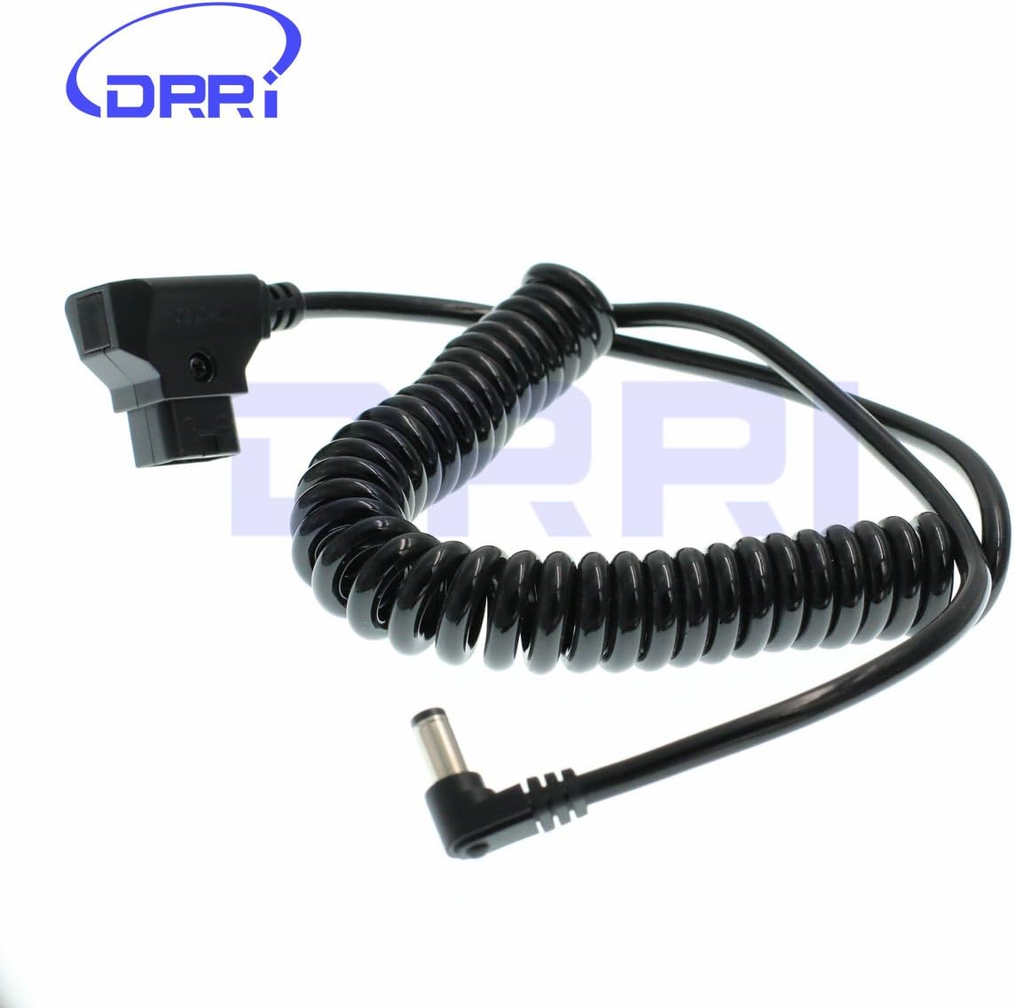 DRRID-Tap to DC 5.5x2.5mm Coiled Cable for Blackmagic Cinema Camera/Blackmagic Video Assist/Shogun Monitor