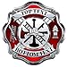 AZ House of Graphics Custom Firefighter Maltese Cross Sticker