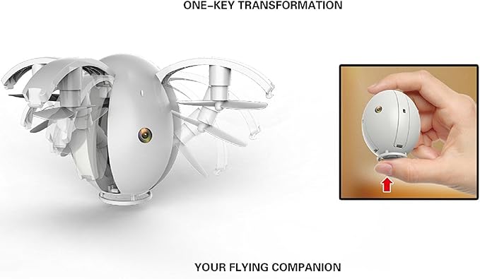 alpha flying ball foldable wifi drone