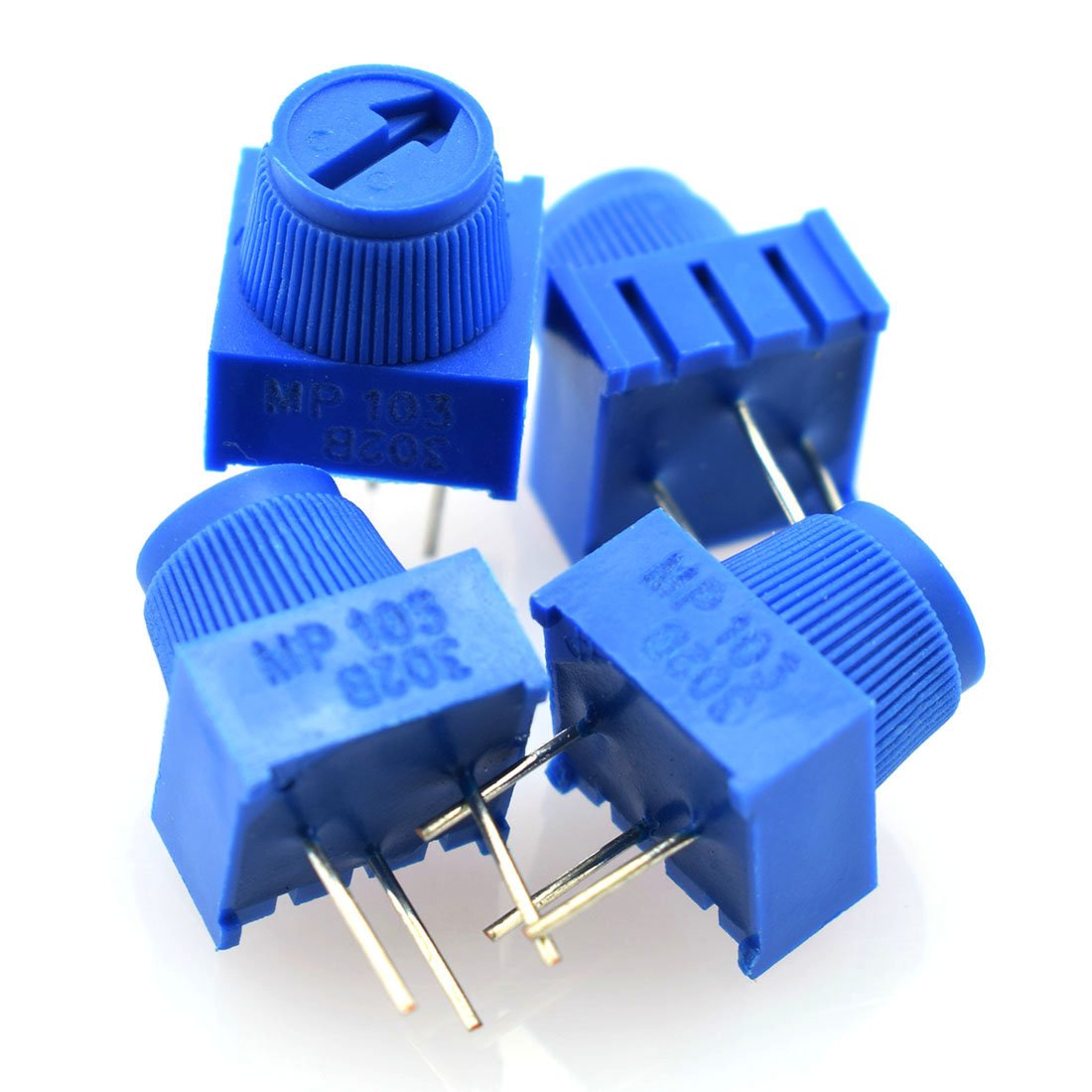 HJ Garden 12pcs 10K Ohm Multiturn Rotary Potentiometer 3386MP103 3Pins