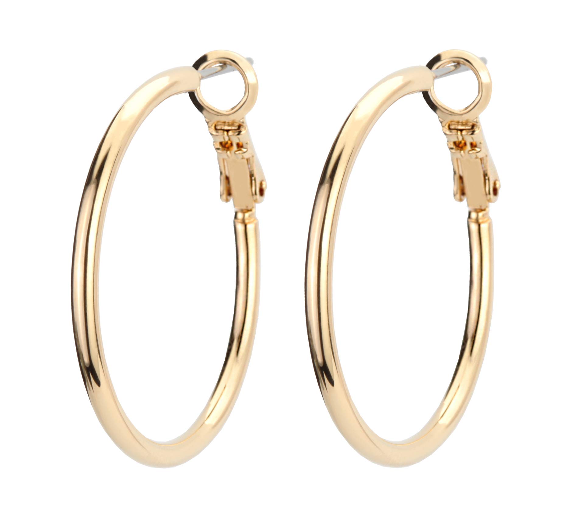 Osira Hoop Earrings 30-65 mm, 30mm, Metal, No Gemstone