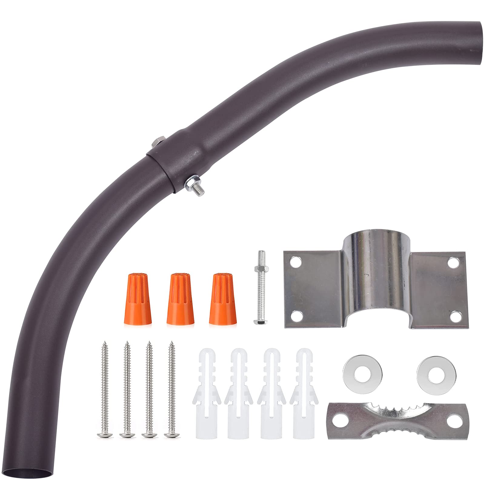 Photo 1 of Paktonvo Mounting Arm?Sturdy Mounting Arm Suitable Use for 40W/50W/70W/80W/100W/120W Dusk to Dawn Led Barn Light Area Light Outdoor Yard Light