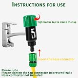 CaLeQi Tap Hose Connector for Garden Kitchen Indoor Outdoor 30mm 40mm Fit view 6