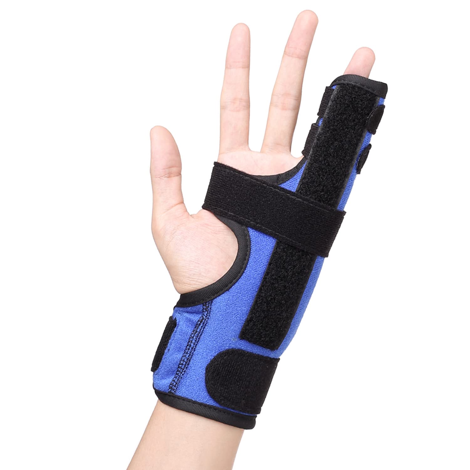 Pinky Finger Splint, Adjustable 4th or 5th Finger Splint, Metacarpal Finger Splint Hand Brace for Boxer’s Fracture, Broken Fingers, Arthritis, Tendonitis, Pain Relief, Fits Left or Right Hand, XS
