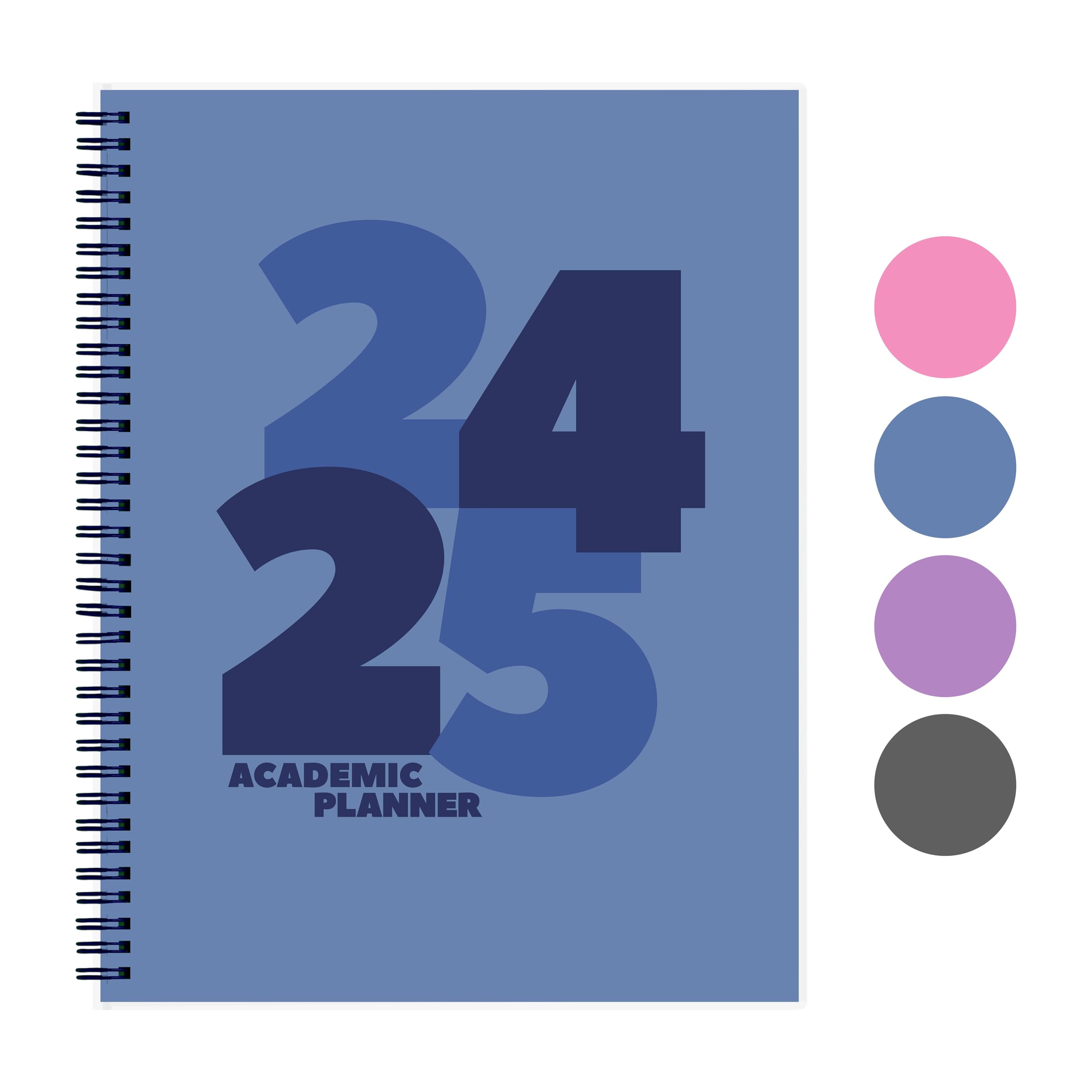 Photo 1 of Riley's Planner 2024-2025 Academic Year, 18-Month Chunky Weekly Planner - Bold & Distinct Weekly & Monthly Agenda Planner, Sturdy Cover, Notes Pages, Twin-Wire Binding (8.5 x 11 inch, Blue)