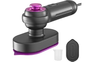 OOYY Portable Mini Travel Steamer Iron for Clothes - Fast Heating, Wrinkle-Removing, Ideal for Business Trips, Vacation, Quick Touch-Ups, Suitable For Travelers, Business Professionals (black)