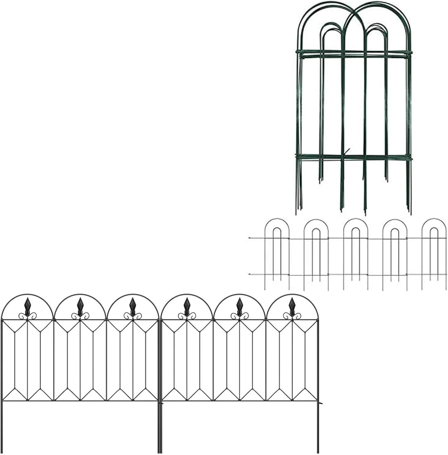 Amagabeli Decorative Garden Fence 32inx20ft Bundle 24inx10ft