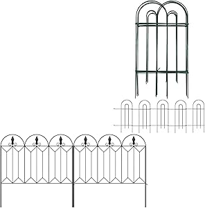 Amagabeli Decorative Garden Fence 32inx20ft Bundle 24inx10ft