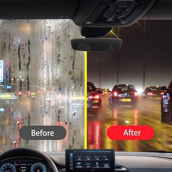 FIONEL AUTOMOTIVE OIL FILM CLEANING BRUSH, ALL IN ONE WIPE ON OIL FILM REMOVER, HYDROPHOBIC GLASS COATING FOR WINDSHIELD (3 PC)