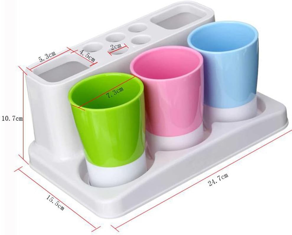 Eslite Toothbrush Toothpaste Holder Stand for Bathroom Storage Organizer: Home & Kitchen