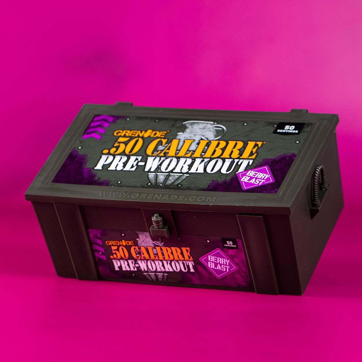 Grenade 50 Calibre Berry Blast Pre Workout 580g: Health & Personal Care