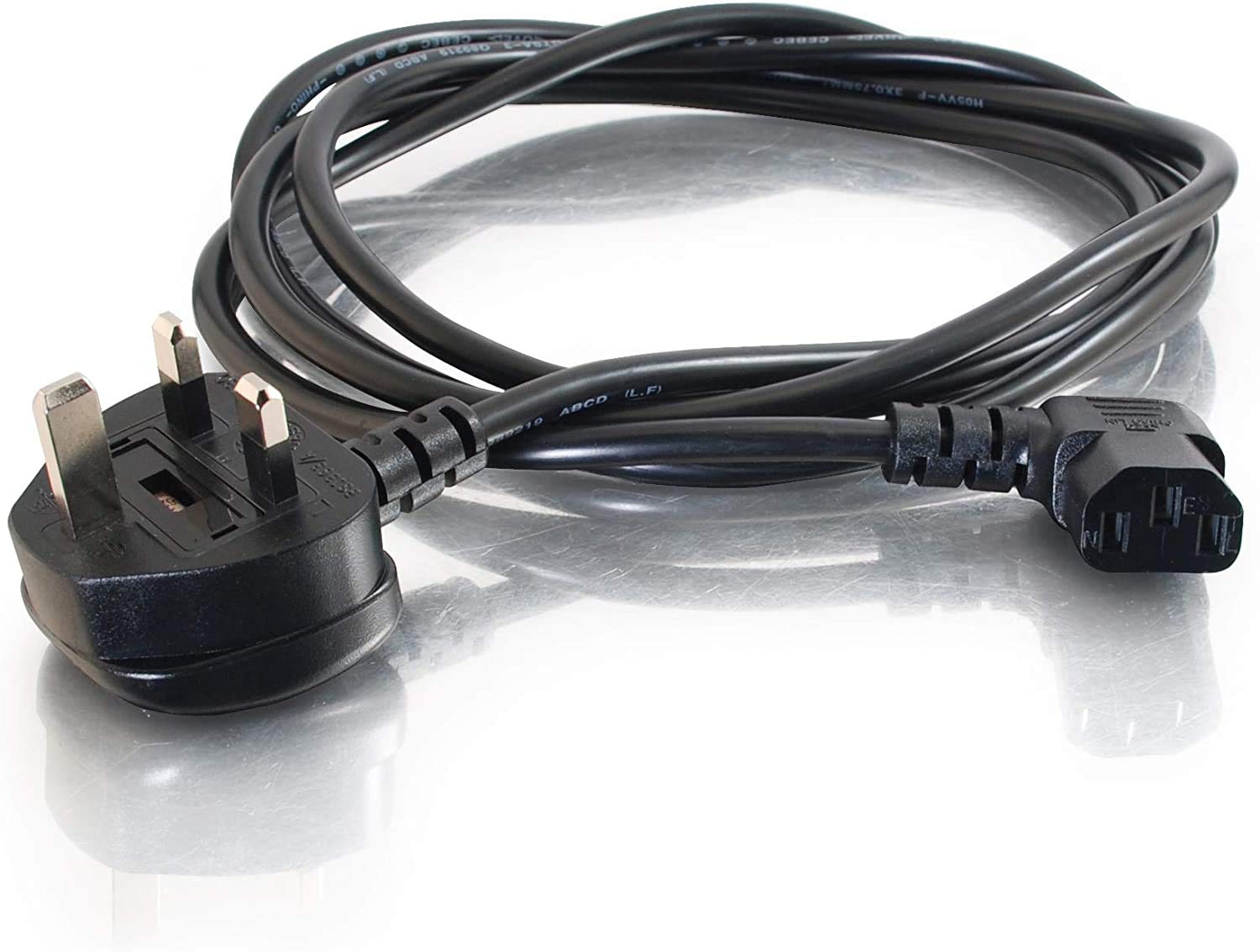 2M RIGHT ANGLED MAINS LEAD FOR SAMSUNG LCD TV MAINS LEAD POWER CABLE FOR FLAT SCREEN TFT LED LCD TV 2M CORD by Siatelecoms