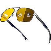 FEISEDY Polarized Photochromic Sunglasses for Men Women, Day Night Driving Safety Glasses B4144