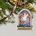 Hallmark Keepsake Christmas Ornament 2018 Year Dated Dove Church Bible, Everlasting Light Stained Glass Window