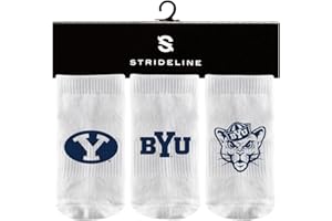 Strideline NCAA Infant Baby Socks-3 Pack-White