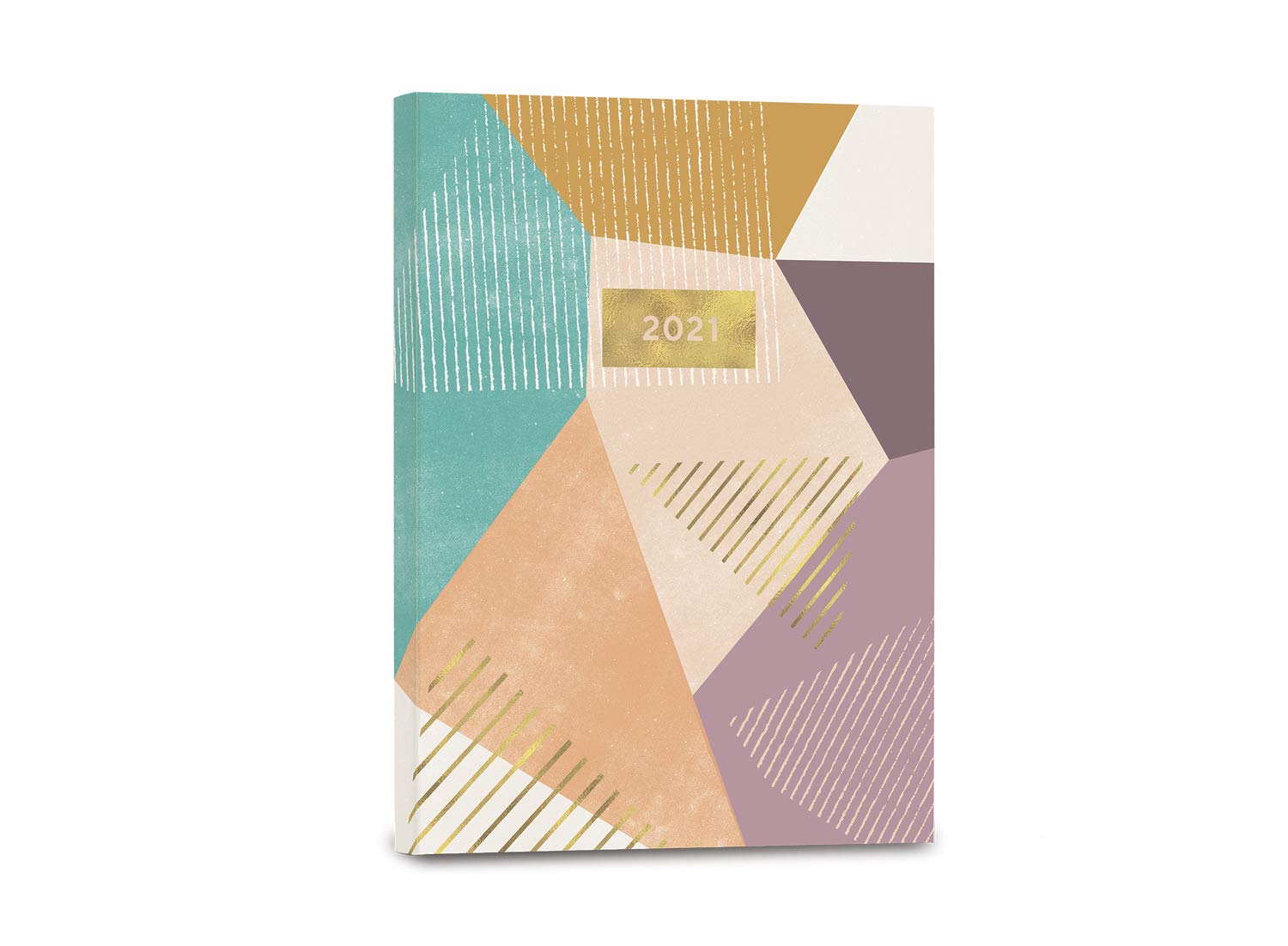 High Note 2021 Planner by Kate Aurelia, Peach Geometric 18-Month Softcover Planner, July 2020 - December 2021, 5.75" x 7.75"