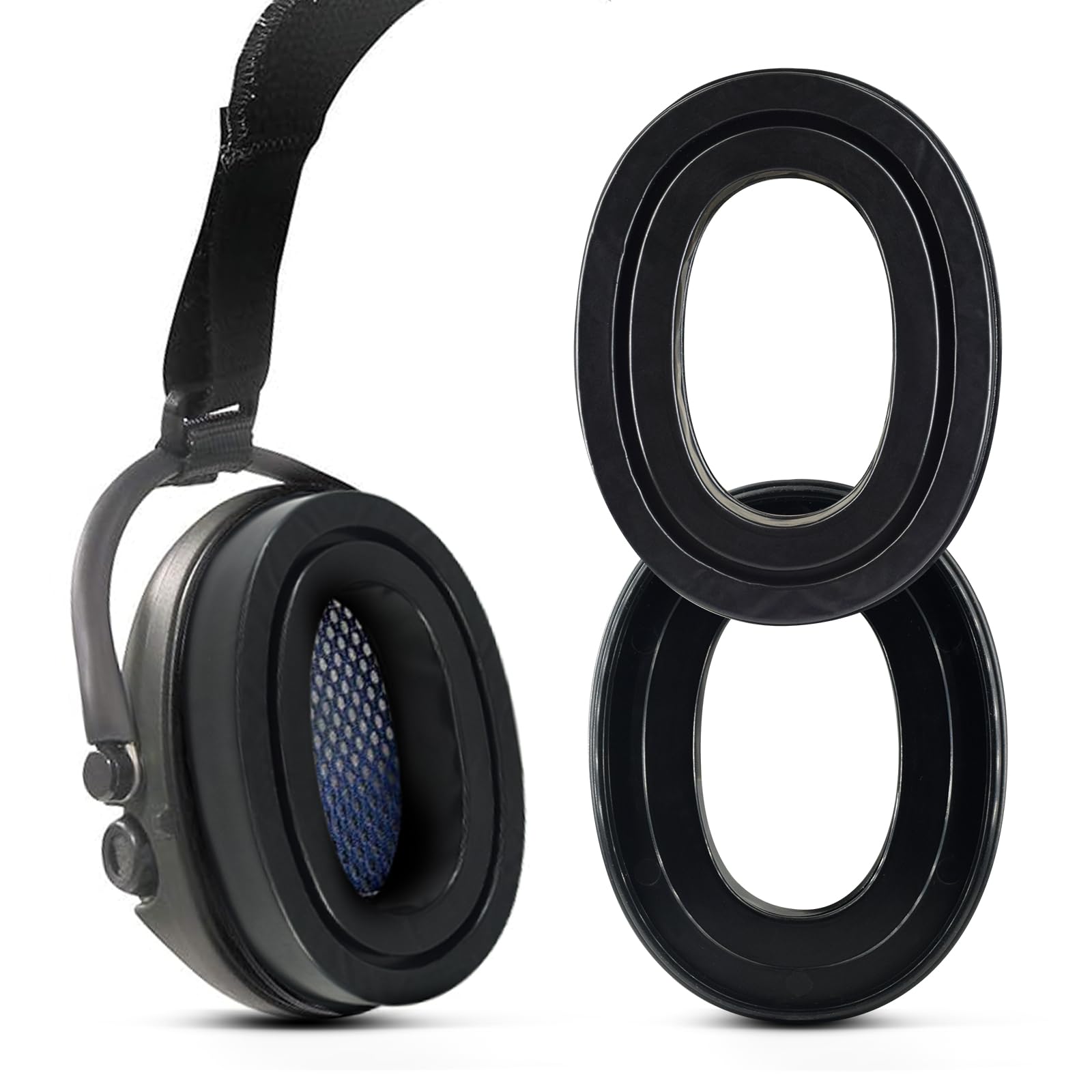 Replacement Silicone Gel Earpads Suitable for Sordin Supreme PRO/PRO X Headphone Earmuffs Cushion Ear Cup
