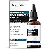 Bio Mystery Hair Growth Serum With 3% Redensyl, 4% Anagain, 3% Biacapil and Capilia longa with Biotin, Rosemerry and Rice Water - For Hair Growth And Hair Fall Control Serum