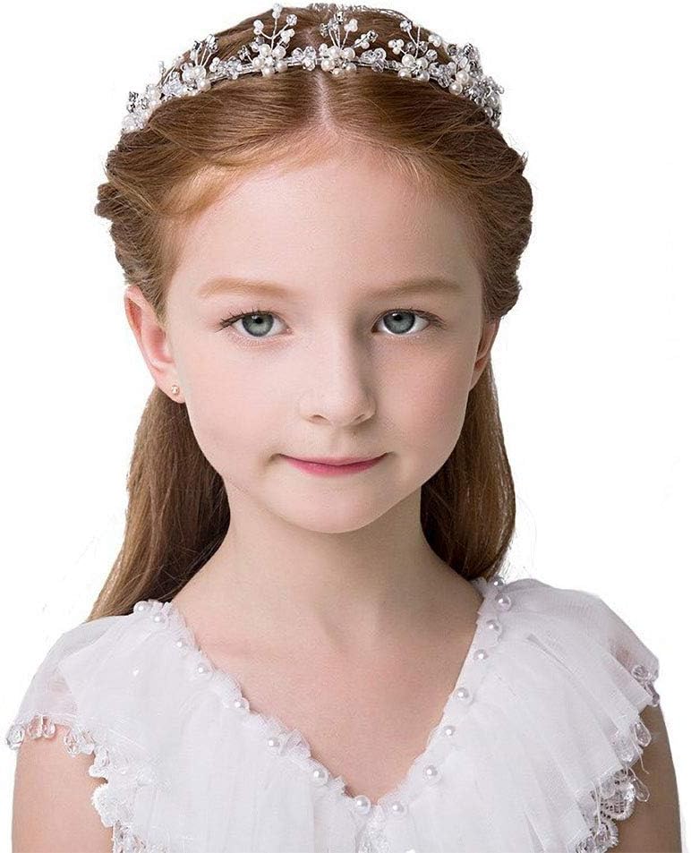 Flower Girl Headpiece Flower Girl Headband Hair Vine for Flowergirl