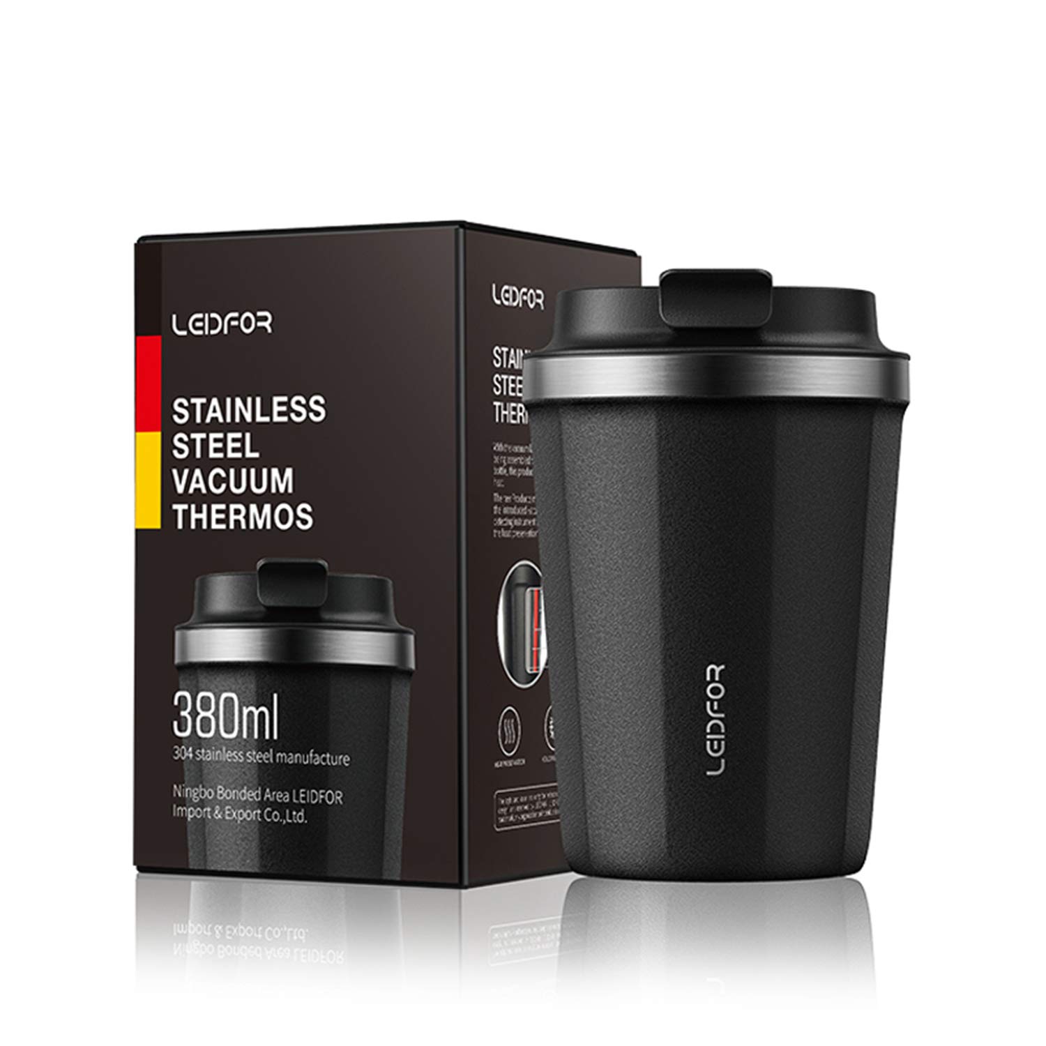 Leidfor Coffee Travel Mug Vacuum Insulated
