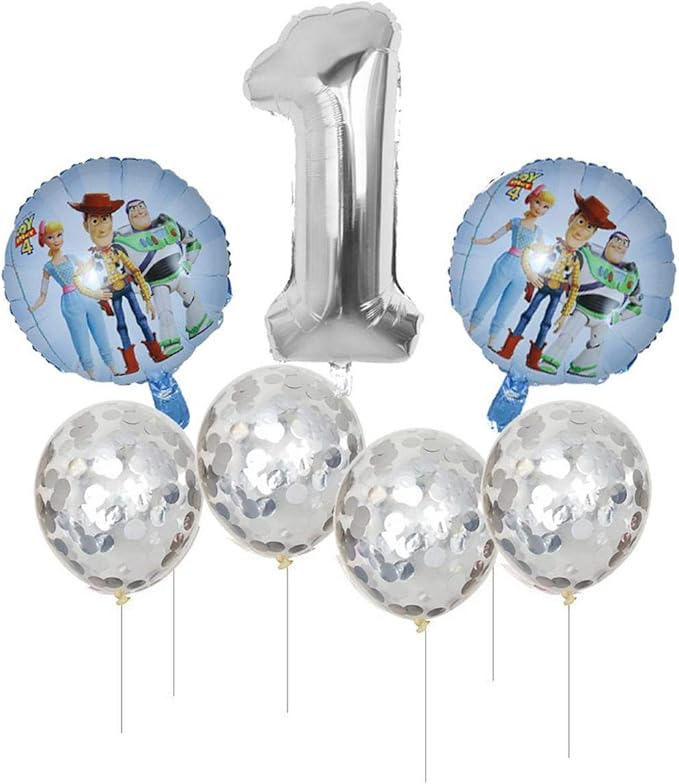 Amazon.com: for Hen Party Bollons| 7pcs Toy Buzz Lightyear Balloons 30 Inch Number Blue Pink 