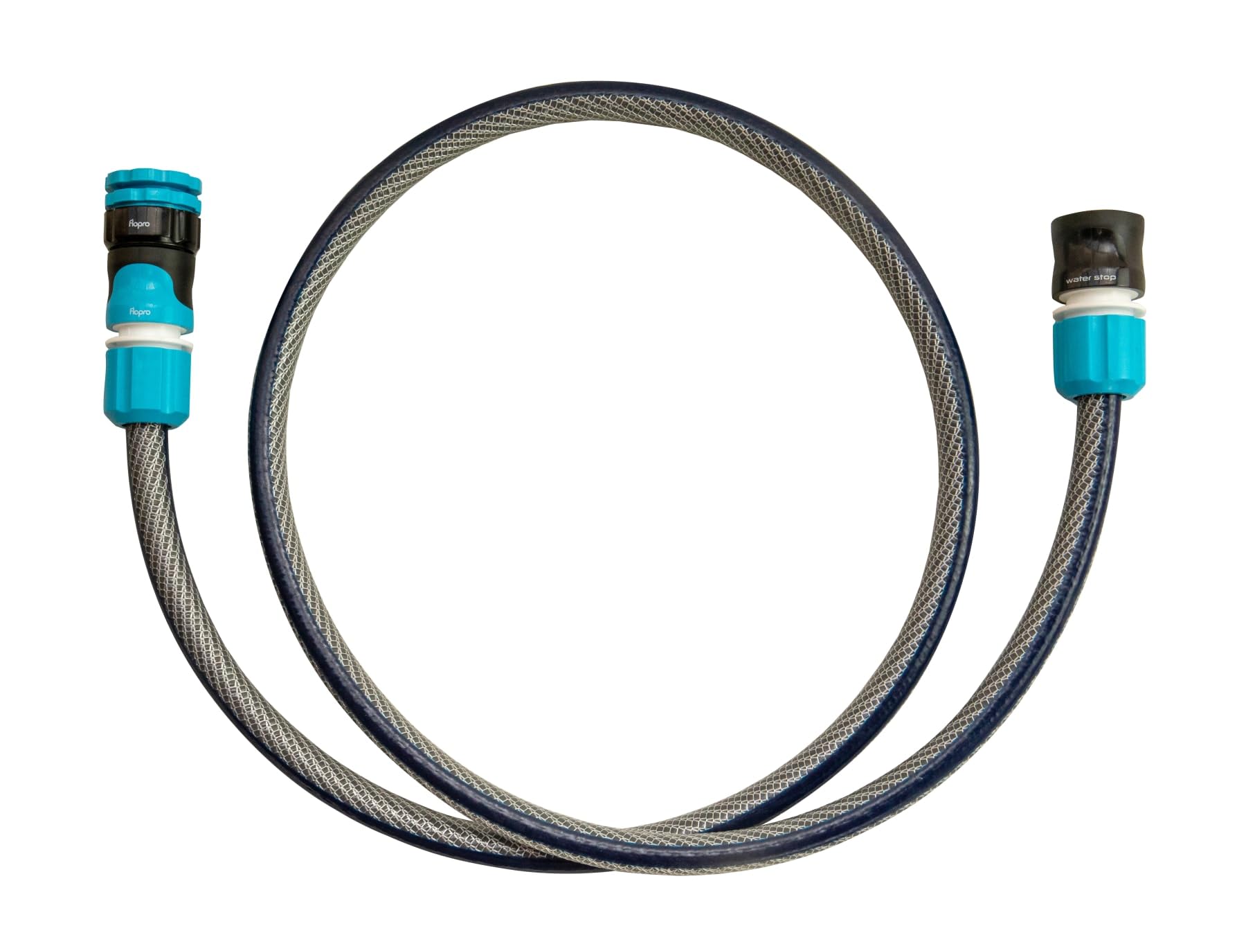 FLOPRO -Everyday Hose Connection Set ø 12,5mm (1/2") 1.5m Hose Fitted with SUPERGRIP connectors: 1 x Outside Tap, 1 x Hose, 1 x Water Stop, Ideal for Hose Reel or Cart. Universal fits All Brands