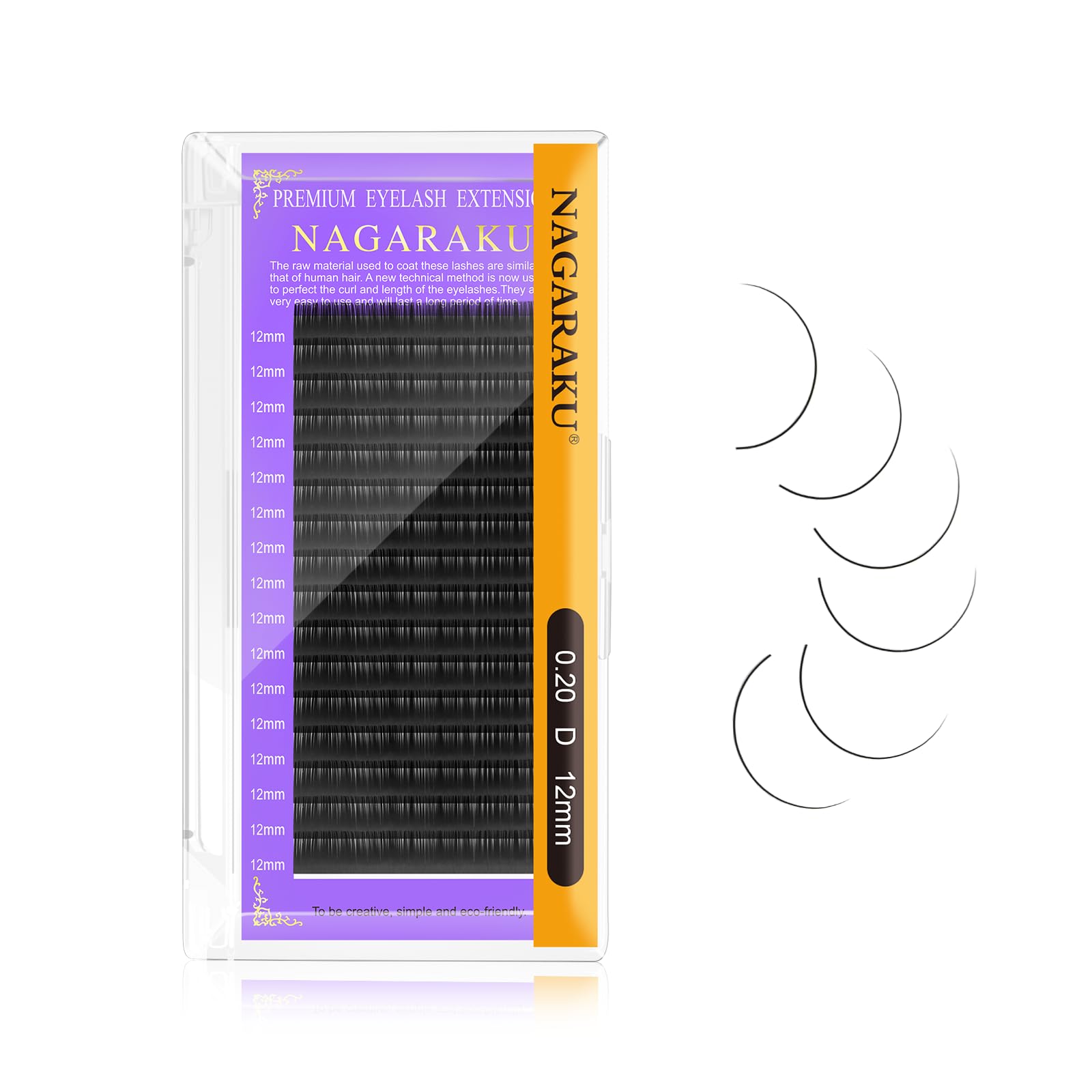 NAGARAKU Eyelash Extensions Individual Lashes 0.20