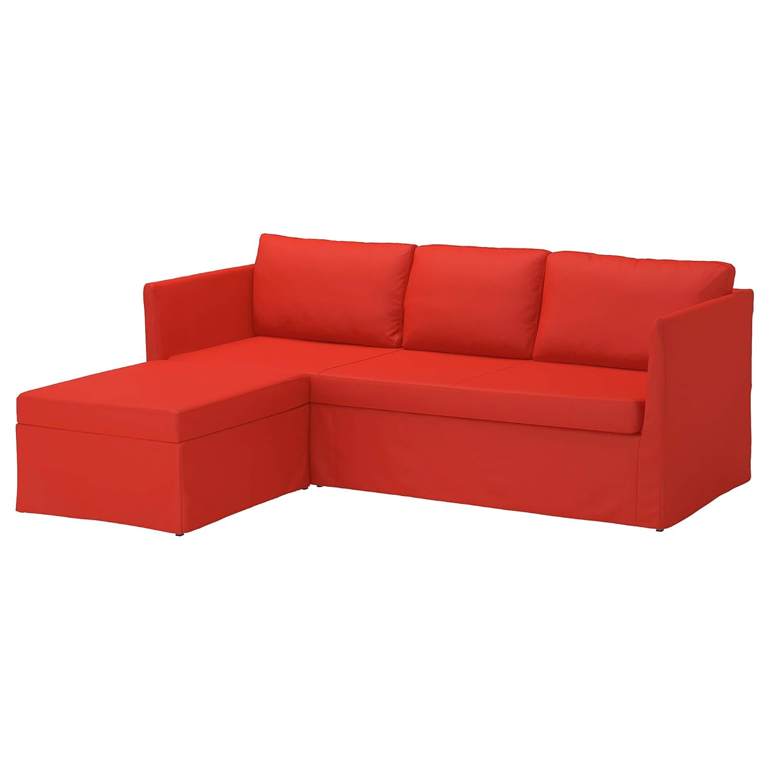 Ikea Brathult Corner Sofa Bed Vissle Red Orange Amazon In Home