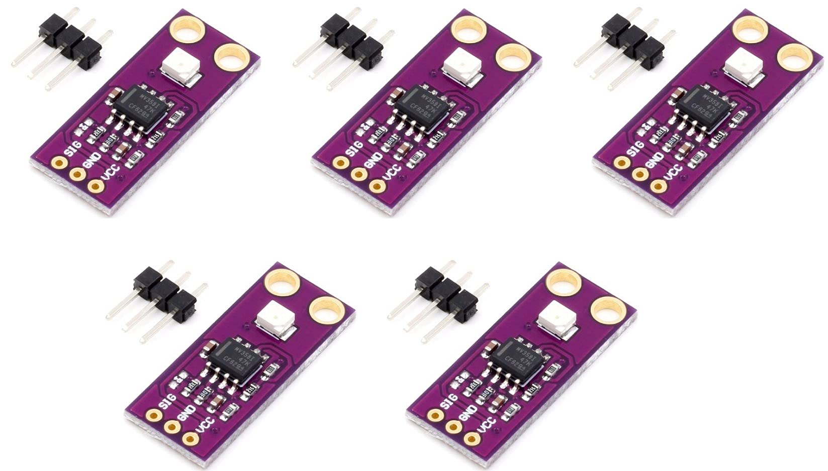 TECNOIOT 5 pieces GUVA-S12SD 240nm-370nm UV detection ultraviolet intensity sensor