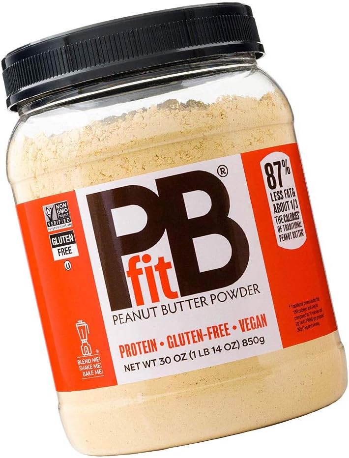 All-Natural Peanut Butter Powder, Powdered Peanut Spread from Real Roasted Pressed Peanuts, 8g of Protein (30 oz.) (New Version)