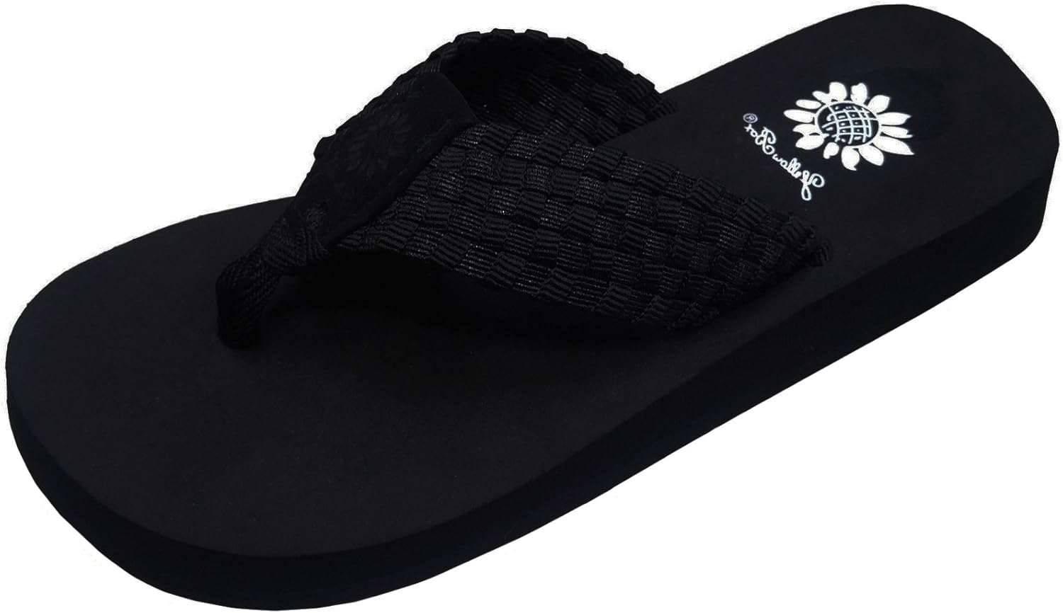 yellow box soleil flip flops