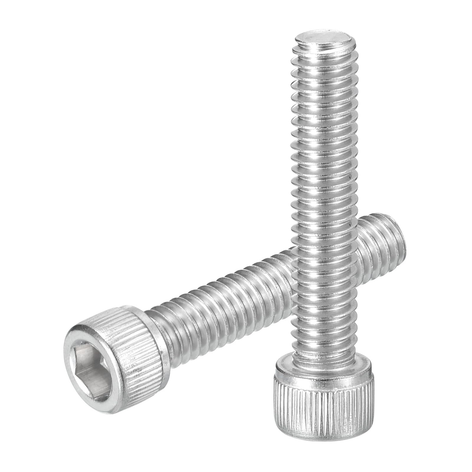 uxcell Hex Socket Bolts (5/16"-18x1-1/2"), 304 Stainless Steel Hex Socket Drive Screw, Silver Tone, 10 Pcs โ image 1
