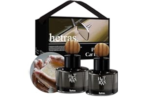 HETRAS. hetras Premium Car Diffuser Set 2.6 fl.oz. 2 Pack | Hug Soap - Cozy & Clean Scent | Long-Lasting Luxury Fragrance Air Freshner Car Dash Board Perfume | Gifts for Loved One