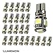 Lumenon T10 Canbus Wedge 5SMD 5050 White 6000k 6k LED Light bulbs W5W 2825 158 192 168 194 (20 pcs, White)