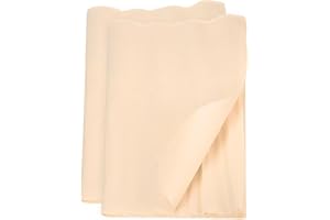 MECCANIXITY 2pcs Crepe Paper Roll 8.2ft Long 13 Inch Wide for Wedding Ceremony Various Large Festivals Decoration, Light Cham