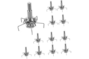 PAMINGONO 12pcs Stainless Steel Arrow Heads Field Tips for Compound Bows Portable Small Game Hunting and