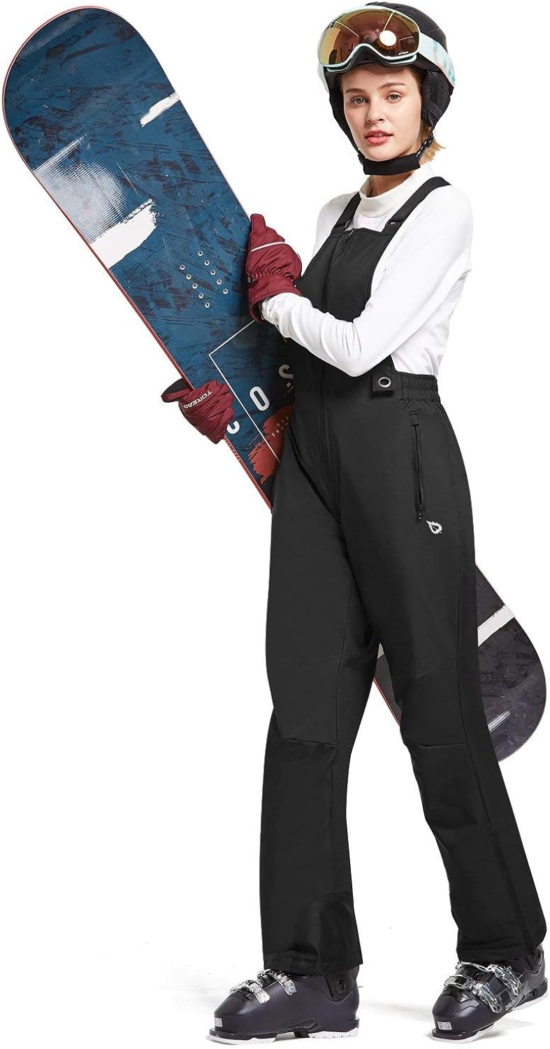 BALEAF Women's Insulated Waterproof Ski Bib Overalls Snow Windproof Snowboarding Pant: Clothing