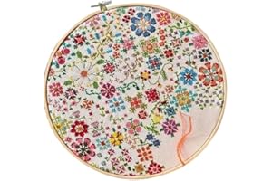 A Flower A Day Cross Stitch Kit For Beginners, DIY Floral Embroidery Kit With Easy Counted Pattern, Gift For Adults, Home Dec