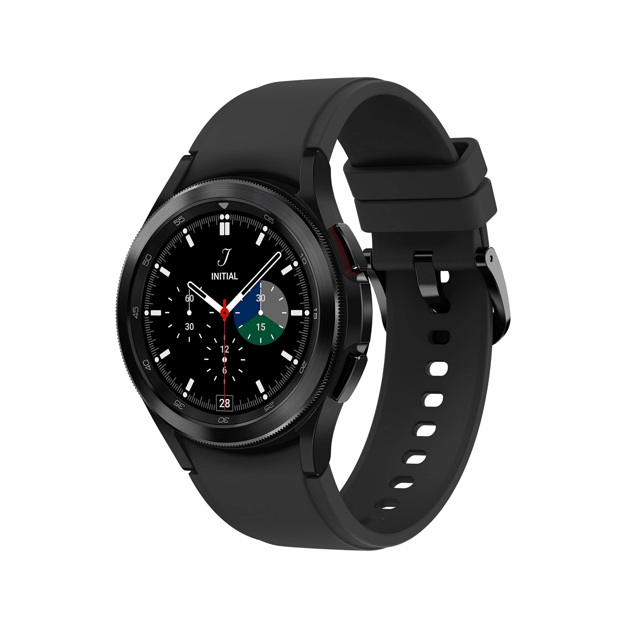 Samsung Galaxy Watch4 Classic Smart Watch, Rotating Bezel, Health Monitoring, Fitness Tracker, Bluetooth, 42mm, Black (UK Version)