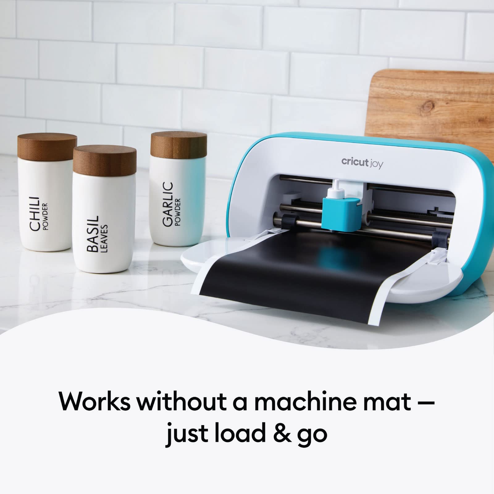 Cricut Joy Smart Permanent Vinyl, Black - 4ft Roll (5.5' x 48'), Matte Finish - Compatible with Cricut Joy Machine, Matless Cutting for Long cuts (4ft Shapes, 20ft Repeated cuts)