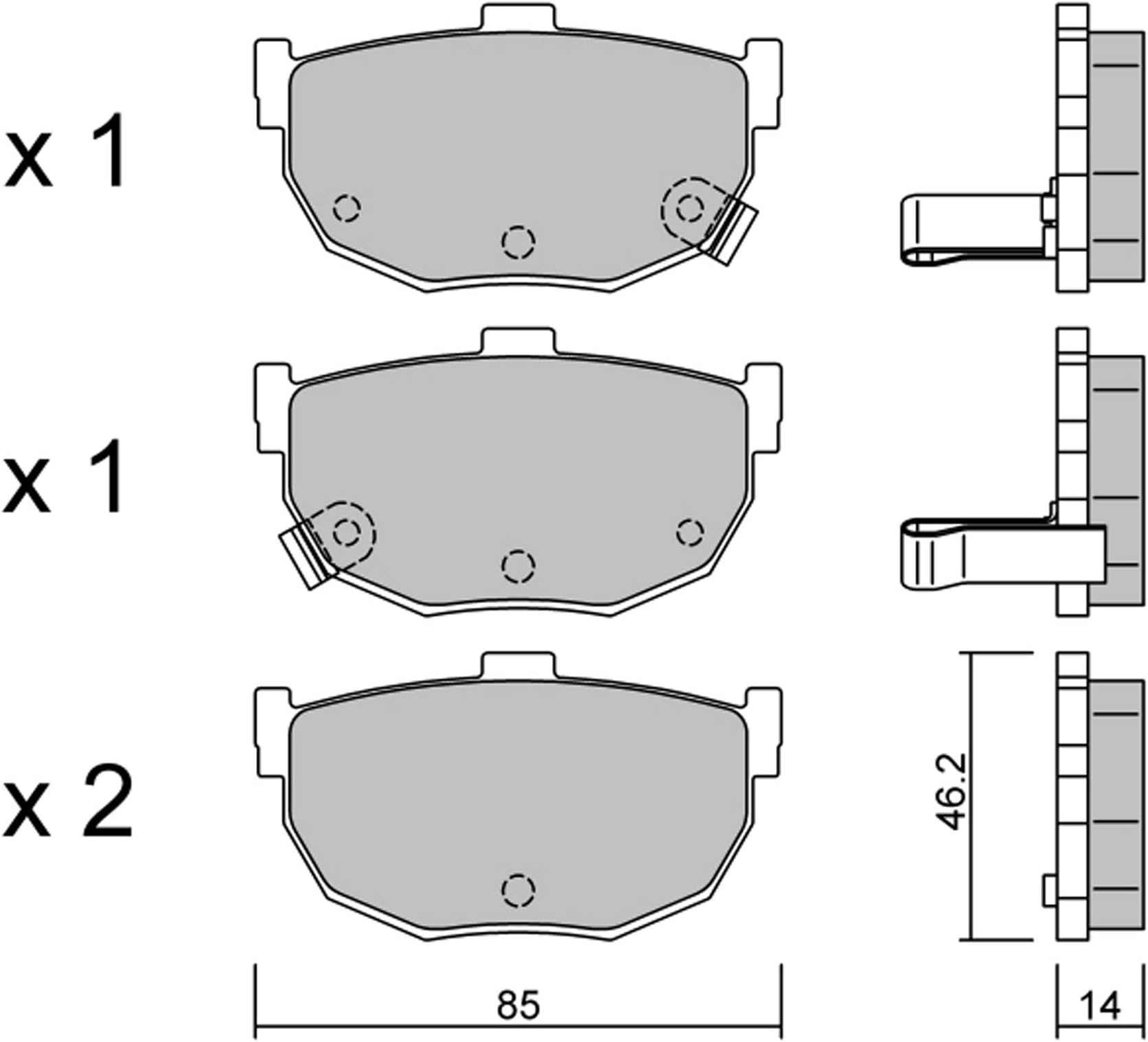 metelligroup 22-0362-0 - Brake Pads