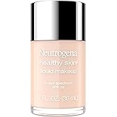 Neutrogena Healthy Skin Liquid Foundation Makeup with Broad Spectrum SPF 20 Sunscreen, Lightweight, Medium Coverage Makeup with Sunscreen and Pro-Vitamin B5, Natural Ivory 20, 1 fl. oz
